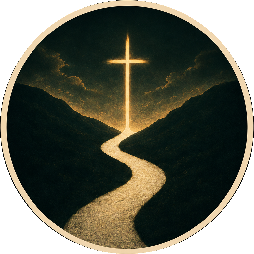 WWJS sunrise and cross logo